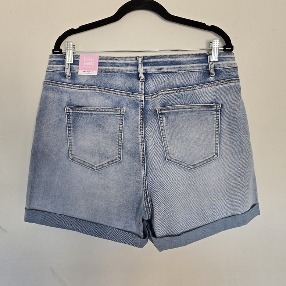 Wax Collection Cuffed 4" Denim Shorts Women's 2XL Summercore Vacation Outdoors - Picture 6 of 10